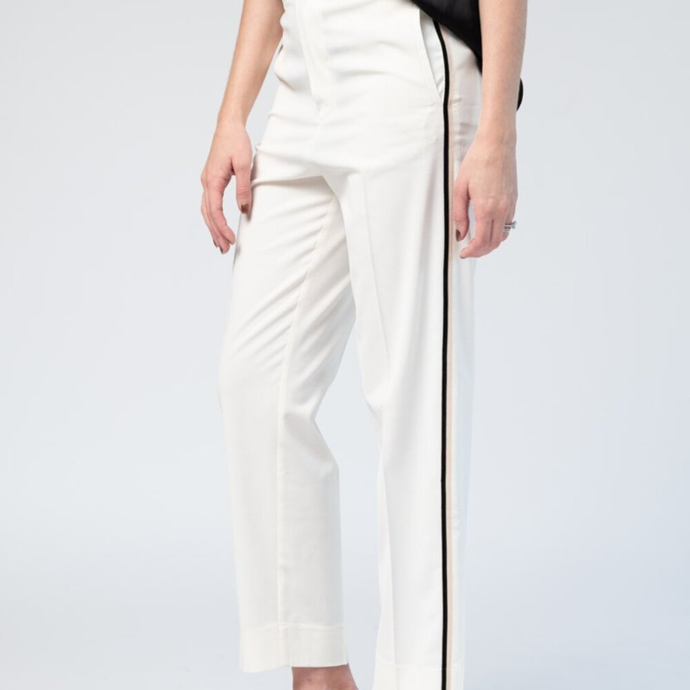 FORTE FORTE Wool Pants in Off-White